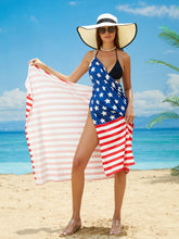 Load image into Gallery viewer, US Flag Spaghetti Strap Cover Up
