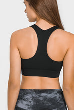 Load image into Gallery viewer, Zip Up Racerback Sports Bra
