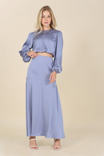 Load image into Gallery viewer, Dressed Up Satin Two-Piece Mermaid Dress Set
