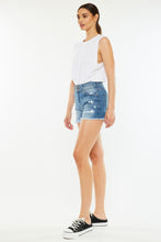 Load image into Gallery viewer, Kancan Full Size High Rise Raw Hem Denim Shorts
