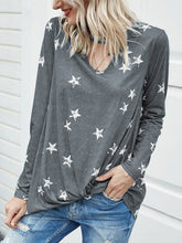 Load image into Gallery viewer, Cutout Round Neck Long Sleeve T-Shirt
