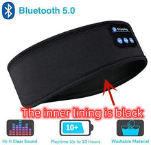 Load image into Gallery viewer, Wireless Bluetooth Sleeping Headphones Headband Thin Soft Elastic Comfortable Music Ear Phones Eye Mask For Side Sleeper Sports
