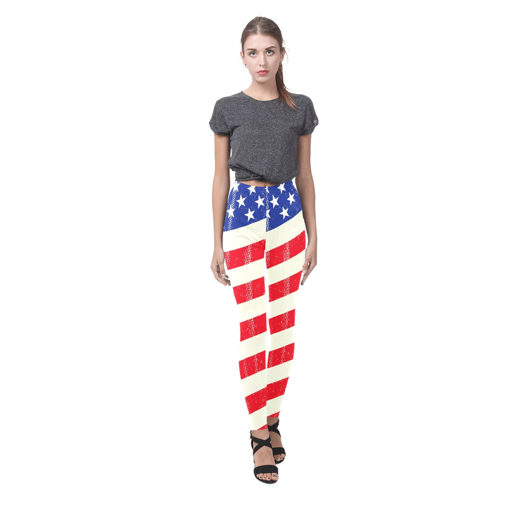 Ti Amo I love you - Exclusive Brand - Flag- Womens Leggings - Sizes XS-3XL