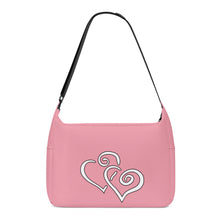 Load image into Gallery viewer, Ti Amo I love you - Exclusive Brand - Wewak - Double White Heart - Journey Computer Shoulder Bag
