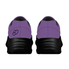 Load image into Gallery viewer, Ti Amo I love you - Exclusive Brand - Dusty Purple - Double Black Heart - Chunky Sneakers - Black Soles
