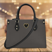 Load image into Gallery viewer, Ti Amo I love you - Exclusive Brand - Vampire Grey - Luxury Womens PU Tote Bag - Black Straps
