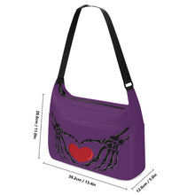 Load image into Gallery viewer, Ti Amo I love you - Exclusive Brand - Bossanova 2 - Skeleton Heart Hands  -  Journey Computer Shoulder Bag
