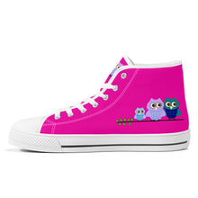 Load image into Gallery viewer, Ti Amo I love you  - Exclusive Brand - Hollywood Cerise - High-Top Canvas Shoes - White Soles
