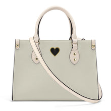 Load image into Gallery viewer, Ti Amo I love you - Exclusive Brand - Cream - Luxury Womens PU Tote Bag - Cream Straps
