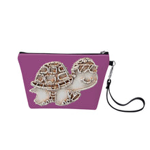 Load image into Gallery viewer, Ti Amo I love you - Exclusive Brand - Cannon Pink - Turtle - Sling Cosmetic Bag
