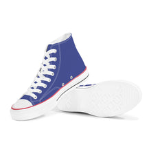 Load image into Gallery viewer, Ti Amo I love you - Exclusive Brand - Victoria - White Daisy - High Top Canvas Shoes - White  Soles
