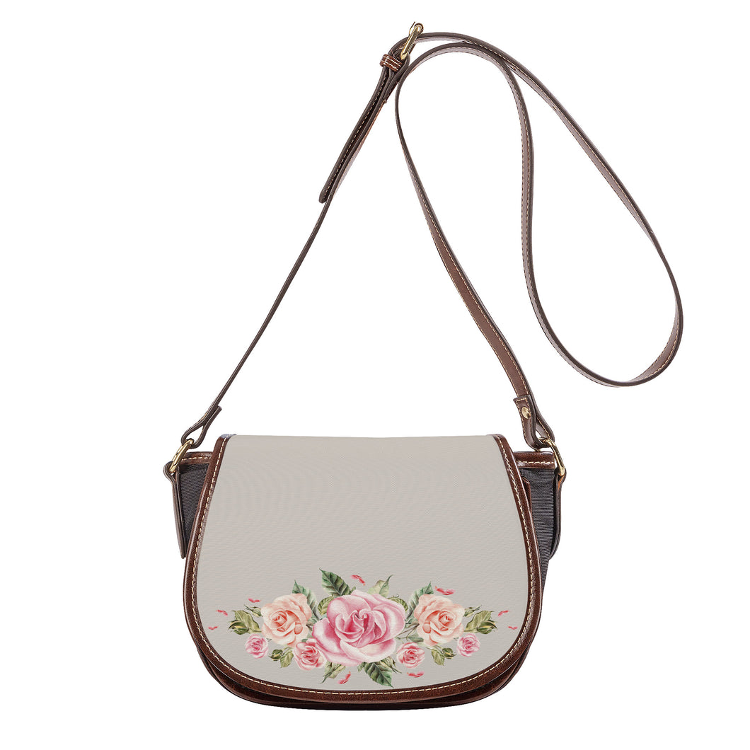 Ti Amo I love you - Exclusive Brand - Swirl - Roses - Saddle Bag