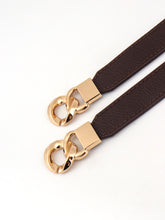 Load image into Gallery viewer, Zinc Alloy Buckle Elastic PU Belt
