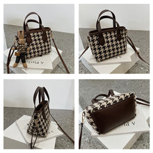 Load image into Gallery viewer, Fashion Houndstooth Portable Checkerboard Shoulder HandbagTotes
