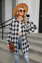 Load image into Gallery viewer, Plaid Collared Neck Long Sleeve Shirt
