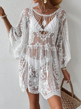 Load image into Gallery viewer, Lace Round Neck Cover-Up
