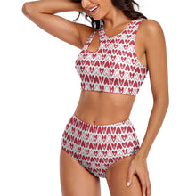 Load image into Gallery viewer, Ti Amo I love you - Exclusive Brand - Split 2pc Strappy Swimsuit
