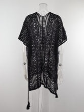 Load image into Gallery viewer, Cutout V-Neck Cover-Up with Tassel
