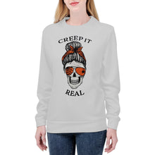 Load image into Gallery viewer, Ti Amo I love you - Exclusive Brand - Alto Gray - Mama Skeleton - CREEP IT REAL -Women&#39;s Sweatshirt
