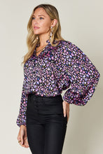 Load image into Gallery viewer, Double Take Full Size Printed Long Sleeve Blouse
