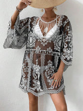 Load image into Gallery viewer, Lace Round Neck Cover-Up
