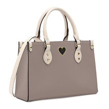 Load image into Gallery viewer, Ti Amo I love you - Exclusive Brand - Pharlap 2 - Luxury Womens PU Tote Bag - Cream Straps
