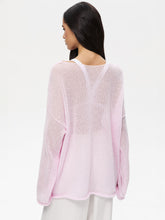 Load image into Gallery viewer, Round Neck Long Sleeve Knit Cover Up
