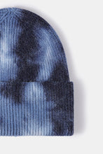 Load image into Gallery viewer, Tie-Dye Cuffed Rib-Knit Beanie Hat
