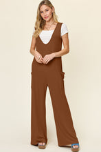 Load image into Gallery viewer, Double Take Full Size Sleeveless Wide Leg Jumpsuit with Pockets
