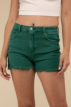 Load image into Gallery viewer, Acid Washed Frayed Cutoff Hem Shorts
