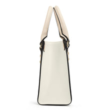 Load image into Gallery viewer, Ti Amo I love you - Exclusive Brand  - Buttery White - Luxury Womens PU Tote Bag - Cream Straps
