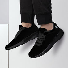Load image into Gallery viewer, Ti Amo I love you - Exclusive Brand - Black  - Air  Mesh Running Shoes - Black Soles
