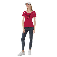 Load image into Gallery viewer, Ti Amo I love you - Exclusive Brand - Cardinal - Heart with Wongs - Women&#39;s T shirt - Sizes XS-2XL
