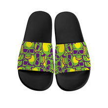 Load image into Gallery viewer, Ti Amo I love you - Exclusive Brand - Skulls - Slide Sandals - Black Soles
