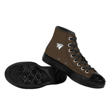 Load image into Gallery viewer, Ti Amo I love you - Exclusive Brand - Abbot- Paper Airplane - High Top Canvas Shoes - Black Soles
