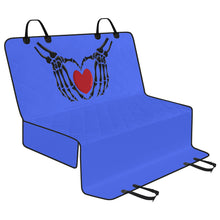 Load image into Gallery viewer, Ti Amo I love you - Exclusive Brand - Neon Blue - Skeleton Hands with Heart - Car Pet Seat Covers
