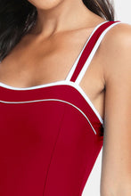 Load image into Gallery viewer, Contrast Trim Wide Strap One-Piece Swimwear
