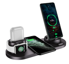 Load image into Gallery viewer, Wireless Charger For IPhone Fast Charger For Phone Fast Charging Pad For Phone Watch 6 In 1 Charging Dock Station
