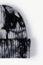 Load image into Gallery viewer, Tie-Dye Ribbed Cuffed Beanie
