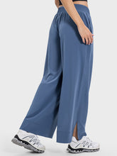 Load image into Gallery viewer, Slit Wide Leg Active Pants
