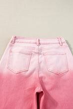 Load image into Gallery viewer, Pink Scattering Rhinestone Gradient Denim Pants
