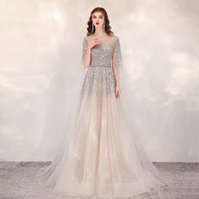 Load image into Gallery viewer, Bridal Dress Thin Long-sleeved Dress - Prom Dress - Mother of the Bride Dress - Evening Gown
