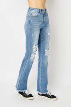 Load image into Gallery viewer, Judy Blue Full Size Distressed Raw Hem Bootcut Jeans
