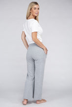 Load image into Gallery viewer, Lounge Wide Pants with Drawstrings
