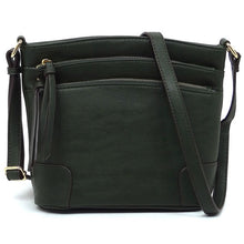 Load image into Gallery viewer, Fashion Multi Zip Pocket Crossbody Bag
