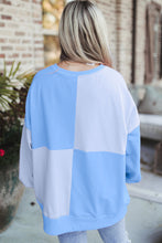 Load image into Gallery viewer, Contrast Half Button Long Sleeve Sweatshirt
