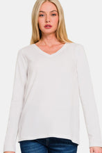 Load image into Gallery viewer, Zenana Full Size V-Neck Long Sleeve T-Shirt
