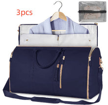 Load image into Gallery viewer, Womens Large Capacity Travel Duffle Bag  Folding Suit Bag Waterproof Clothes Handbag Totes
