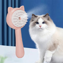 Load image into Gallery viewer, Hair Cleaning Brush With Mist Multifunctional Cat Grooming Brush Rechargeable Self Cleaning Slicker Brush For Pets Dogs &amp; Catsb Pet Products
