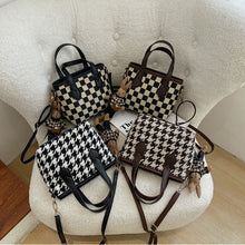 Load image into Gallery viewer, Fashion Houndstooth Portable Checkerboard Shoulder HandbagTotes
